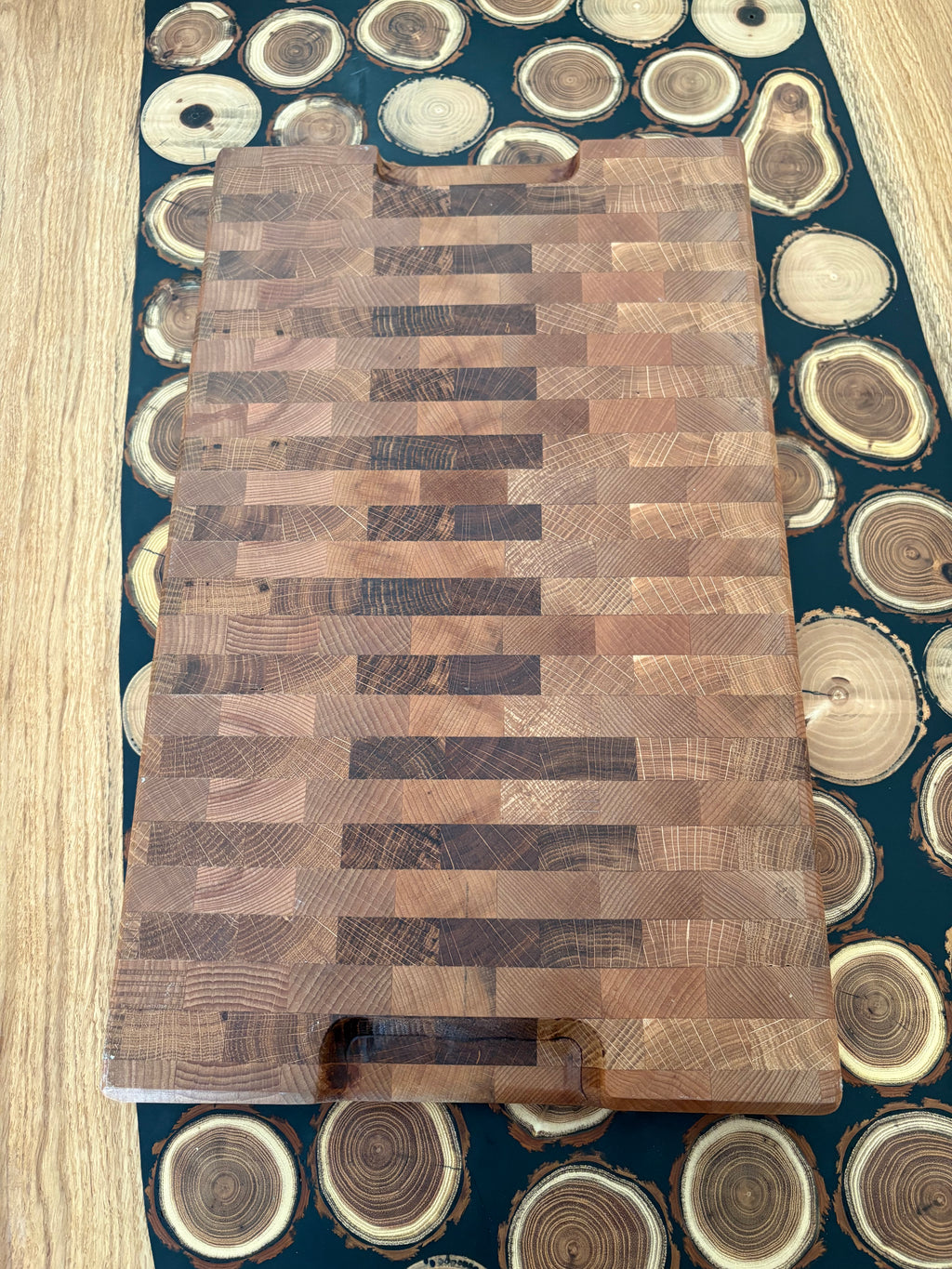 Tocător end grain stejar / fag