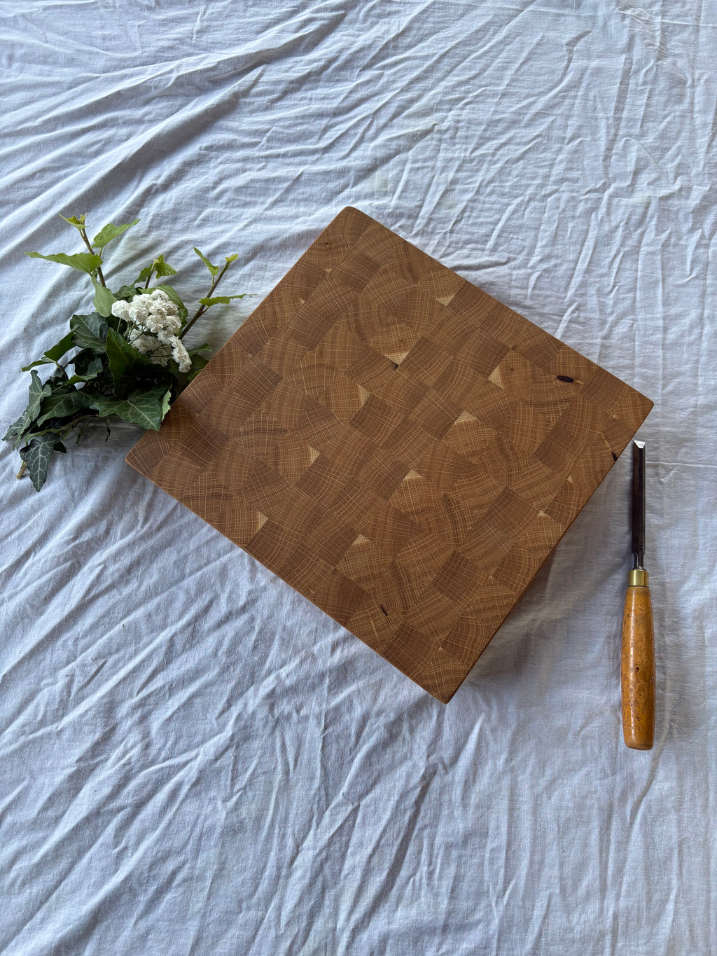 Tocător end grain stejar